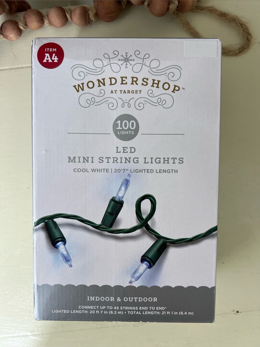 Brand New-Wondershop LED Mini String Lights (100 Lights)